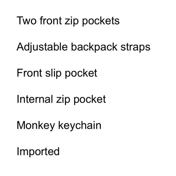 KIPLING LOVEBUG KIND ROSE ADJUSTABLE BACKSTRAPS WITH POCKETS AND ZIP POCKETS NWT - Picture 11 of 13